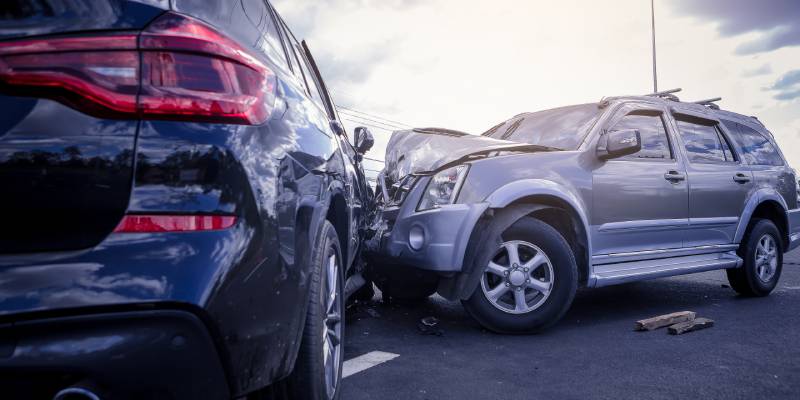 Image of a car accident in Oregon - OlsenDaines Personal Injury Attorneys
