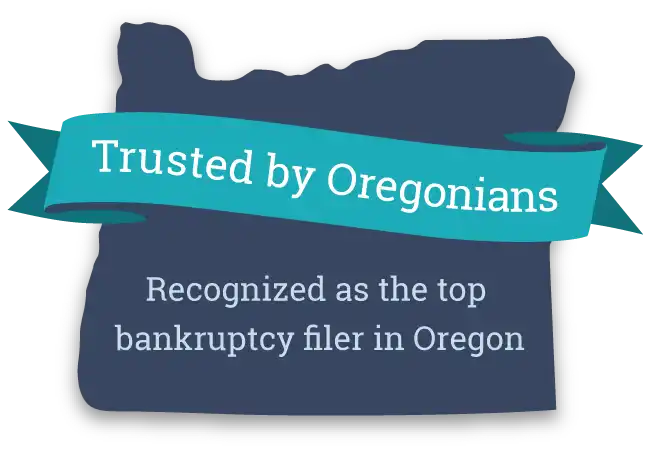 Trusted by Oregonians badge. OlsenDaines is recognized as the top bankruptcy filer in Oregon.